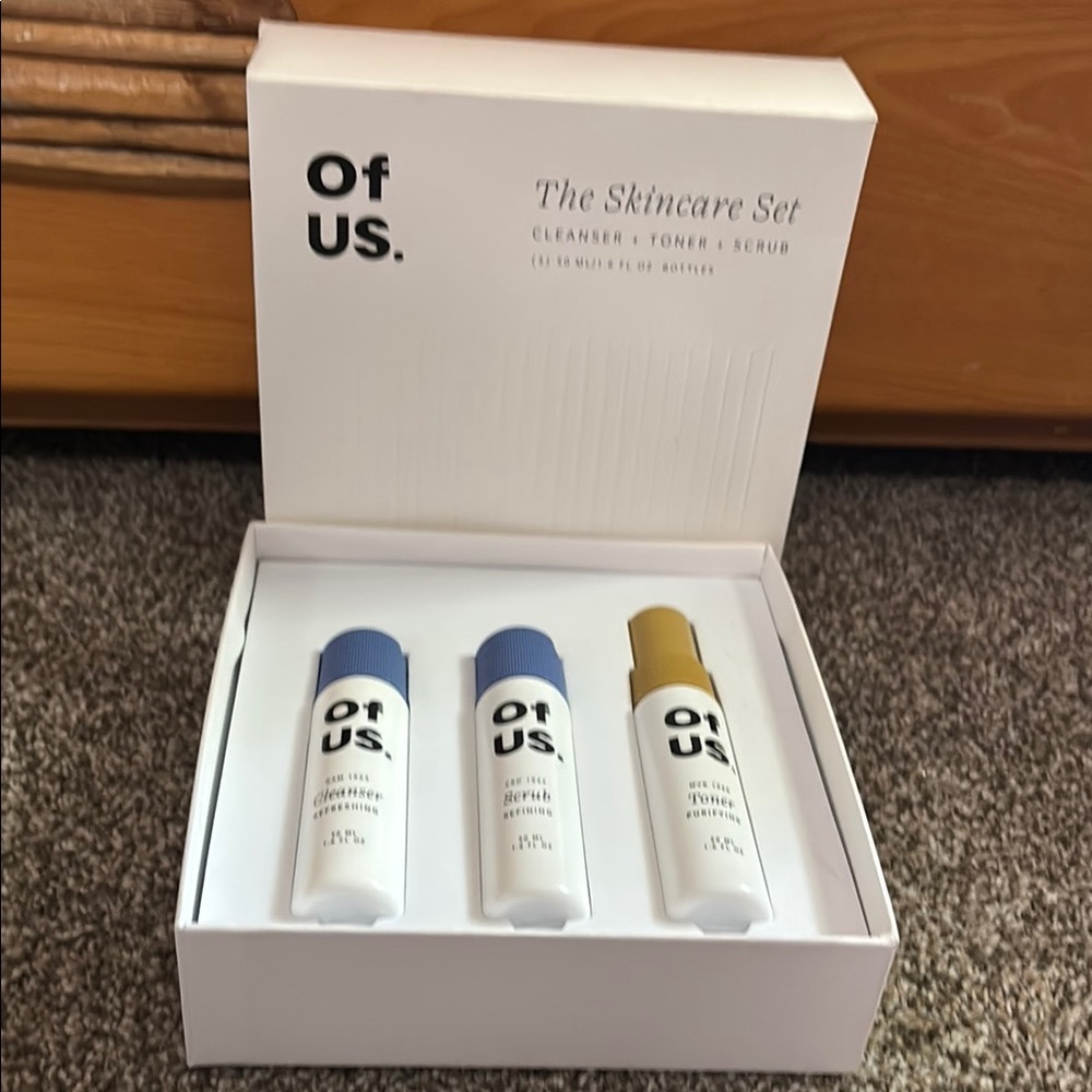 Brand New White and Blue Skincare Cleanser and Exfoliant